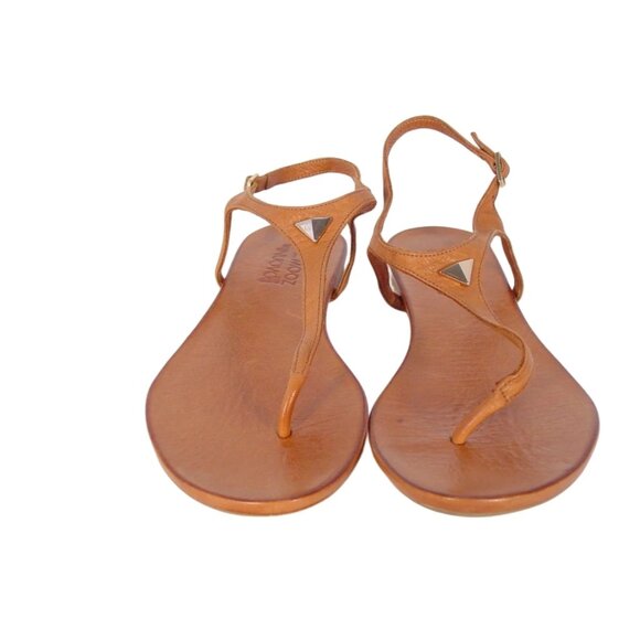 MIZ MOOZ The Nuovo T-Strap Thong Sandals w Gold Arrow Stud 40/9-9.5 - Picture 4 of 8